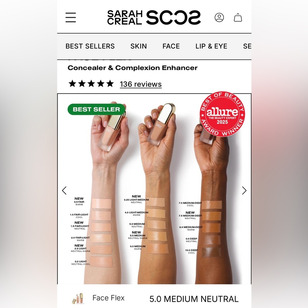 Sarah Creal Face Flex Concealer - Picture 4 of 5